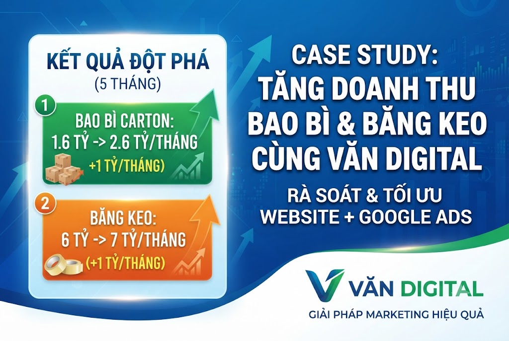Case Study ngành Bao bì Carton & Băng keo: Tăng 1 tỷ sau 5 tháng 1